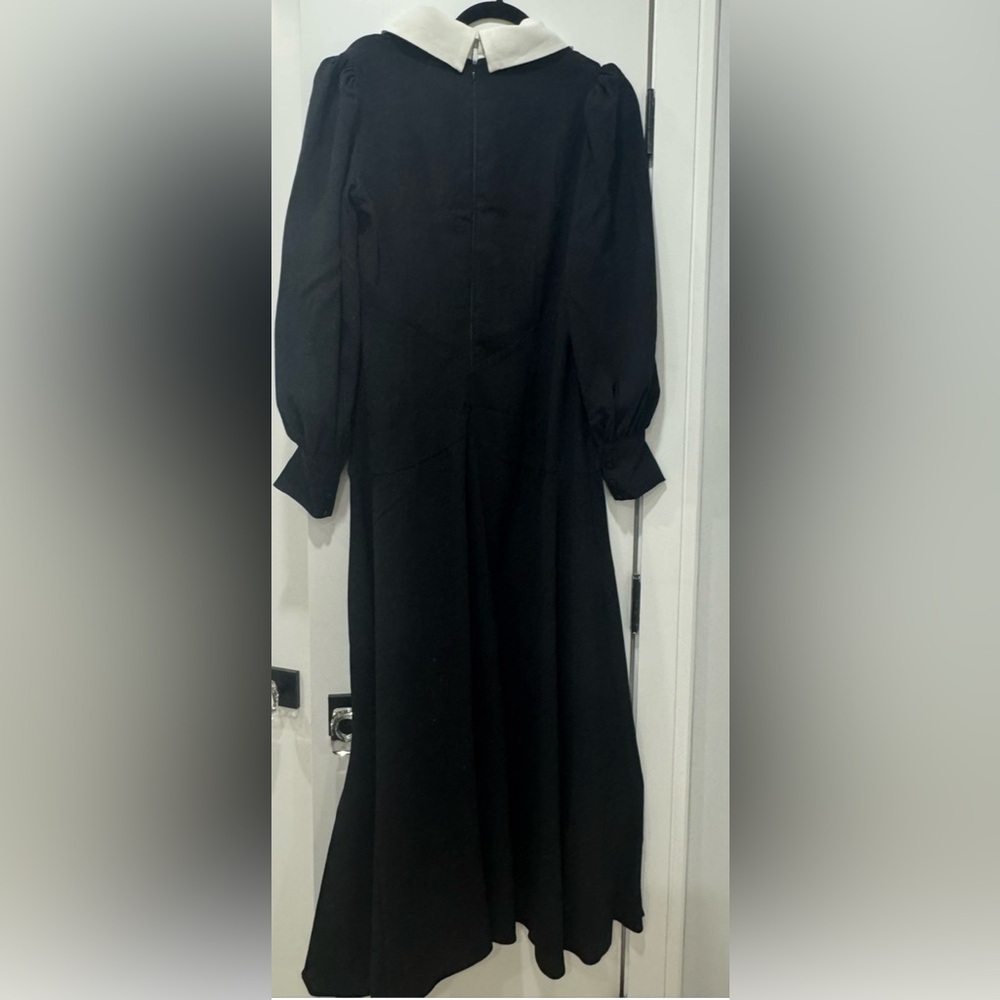 Alexia Admor Black Long Sleeve Dress with White Collar - Picture 3 of 4